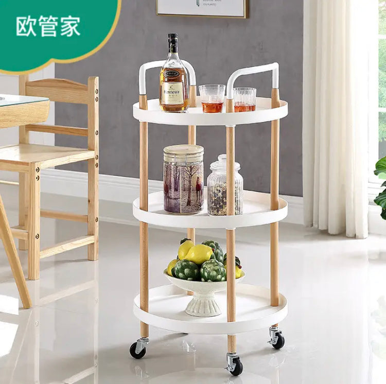 Creative 3 Layer Storage Cart, Multifunctional Rack For Kitchen, Food Serving Trolley