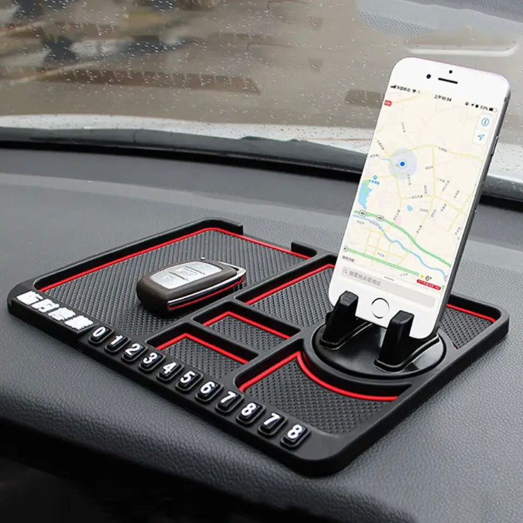 Silicone Car Dashboard Mat, Anti Slip Phone Stand Holder Pad, Anti Slide Dash Phone Mount