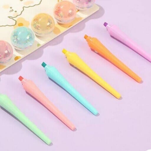 Lollipop Shape Highlighter, Colorful Marker Highlighter, Paint Marker Pen