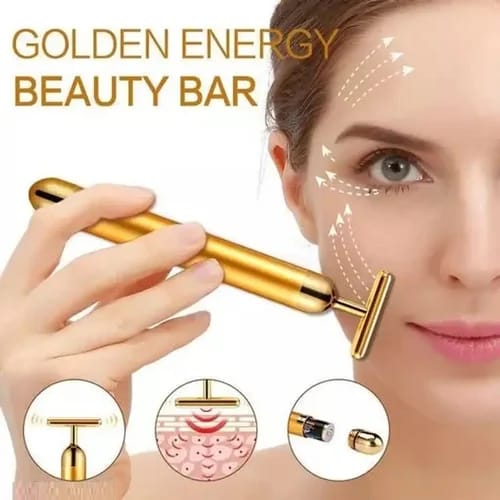 Electric T Shape Facial Roller, Anti-Wrinkles Beauty Massager, Waterproof Skin Tightening Facial Care Tool