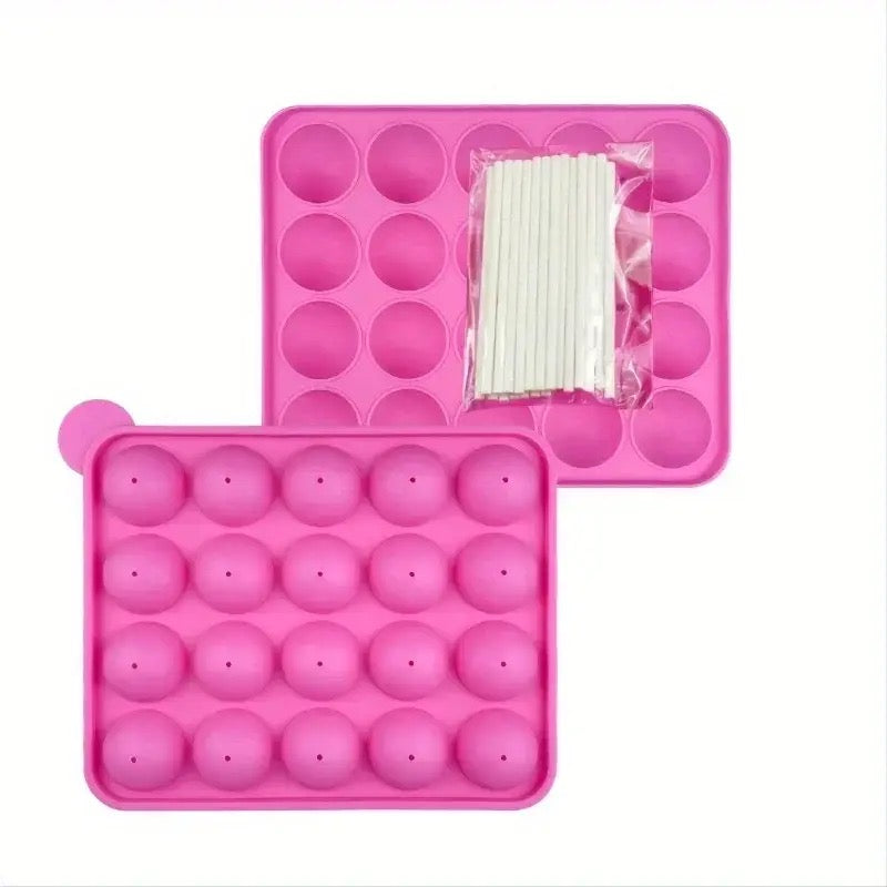 Silicone Lollipop Ice Tray, 20pcs Silicone Ice Balls Maker, Eye Ball Ice Tray