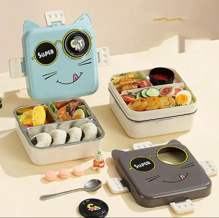 Carnival Bento Lunch Box, Double Layer Lunch Box, Leak Proof Bento Lunch Box