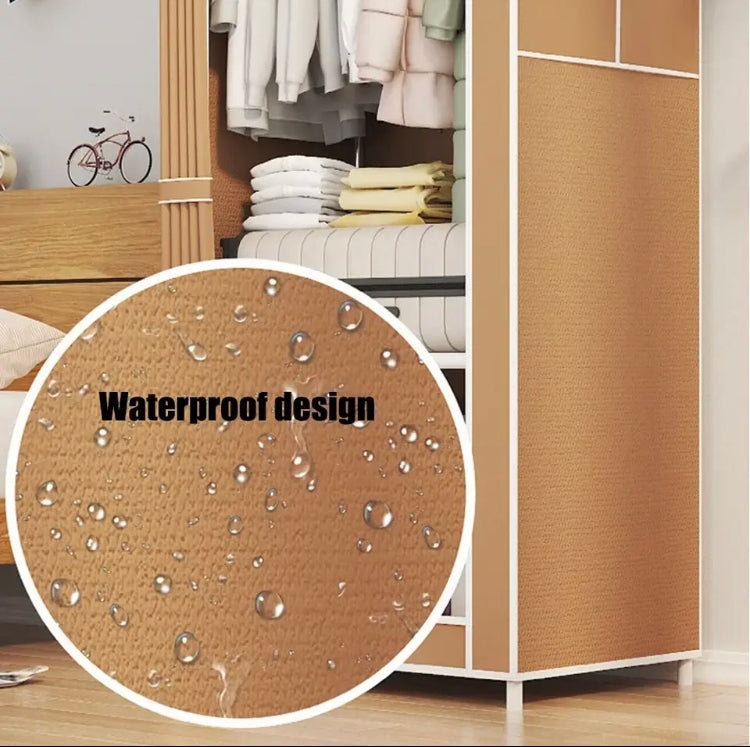 Dustproof Wardrobe, Bedroom  Storage Cabinet, Wardrobe Hanging Shelf