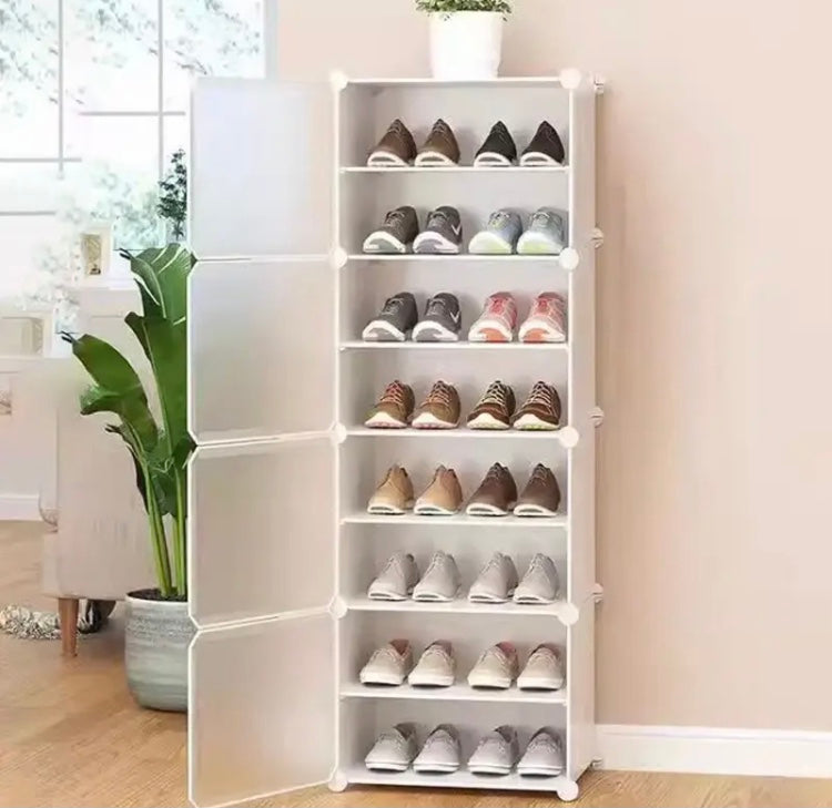 Attachable Cabinet Shoe Rack, Household Entrance Foyer Cabinet, Large Capacity Shoe Storage Cabinet