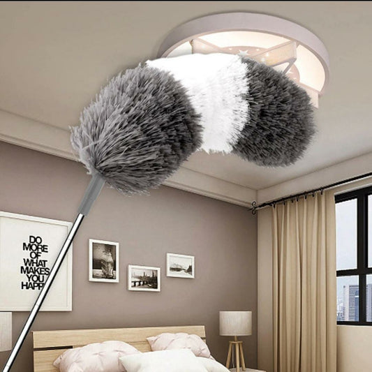 Telescopic Cleaning Duster Brush, Bendable Dust Cleaning Brush, Microfiber Extendable Duster