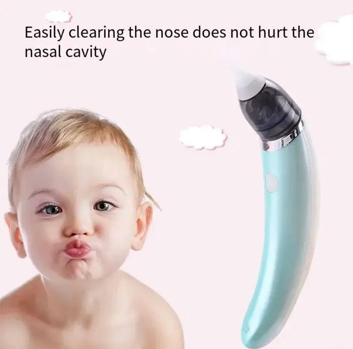 Electric Baby Nasal Suction Cleaner, Children Nasal Cleaning Instrument, Rechargeable Baby Nose Cleaner