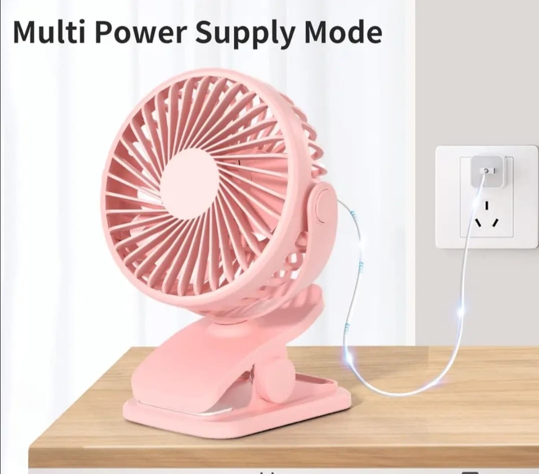 USB Charging Quiet Desktop Electric Fan, High Quality Student Small Cooling Ventilador Fan, Portable Mini Hand Clip Fan