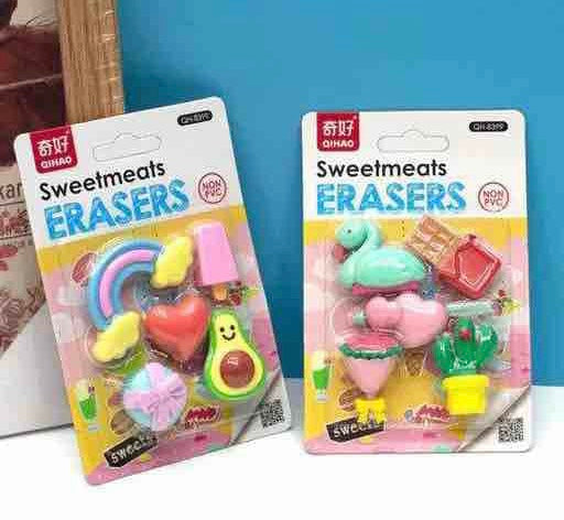 Children Cartoon Shape Erasers, New Home Set Rubbers, Cute Kids Erasers