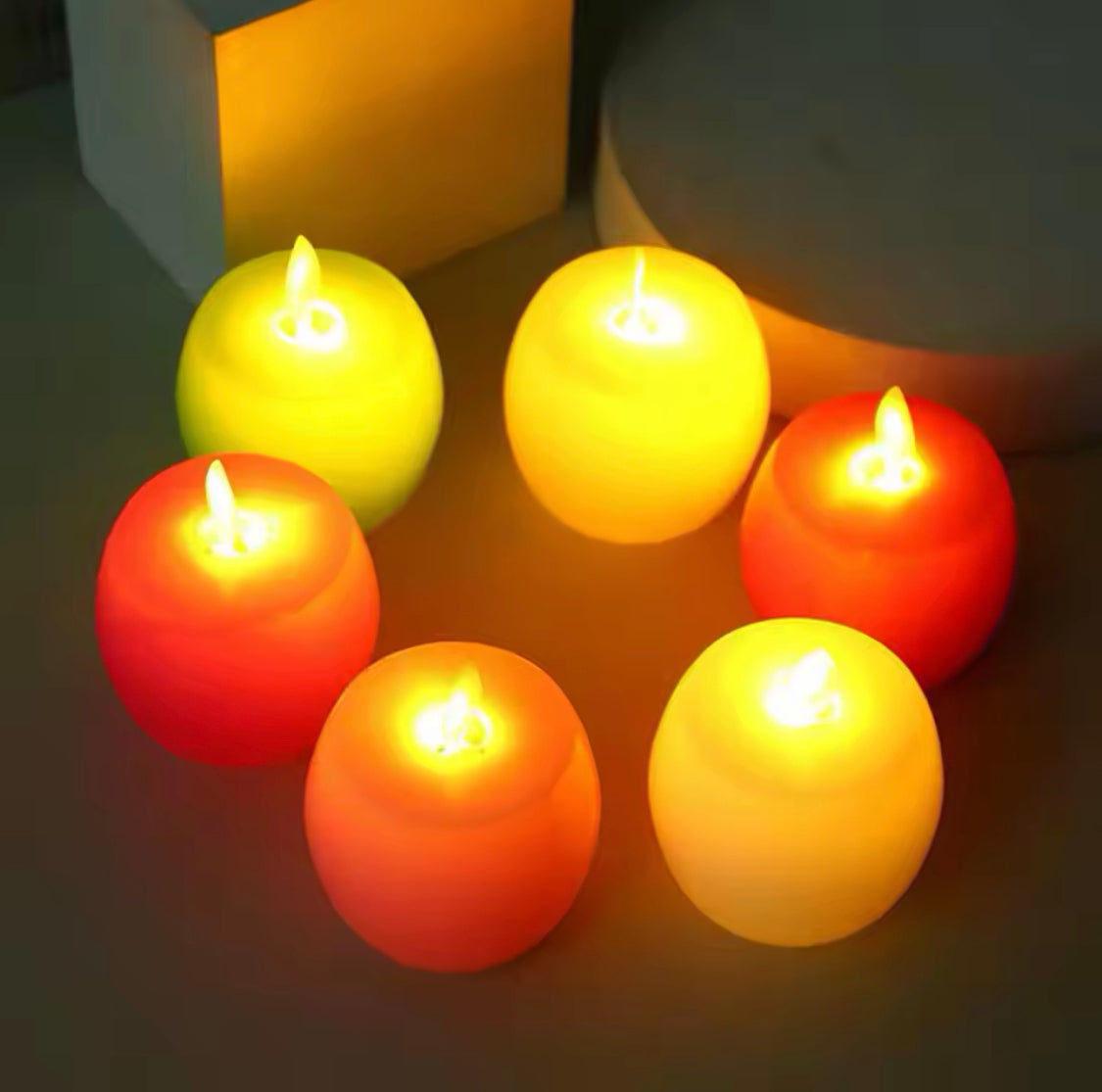 Apple Shape Candle Lamp, Flameless LED Candle, LED Candle