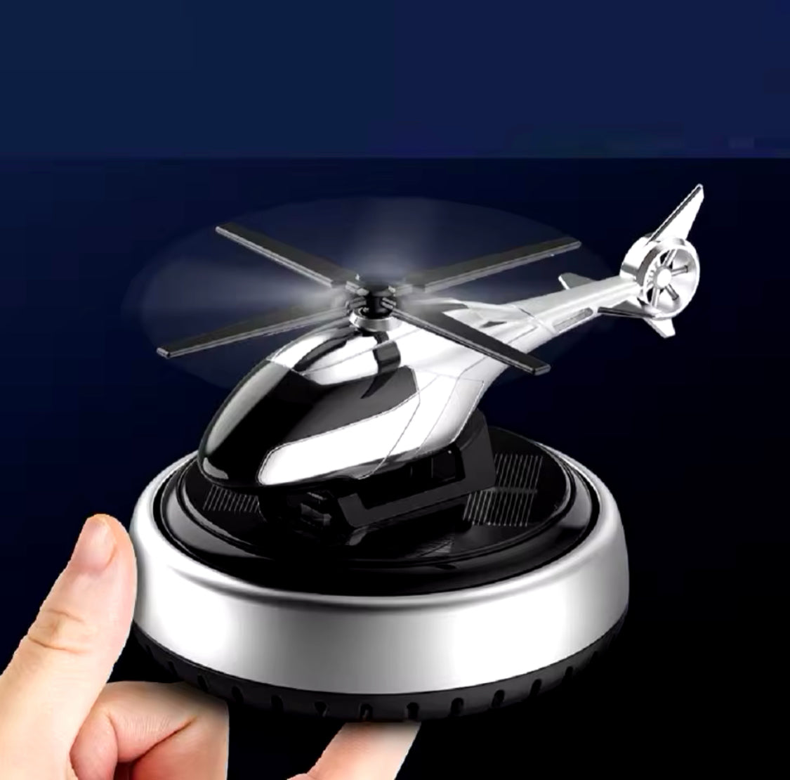 Solar Powered Car Air Freshener Helicopter, Aviation Car Air Freshener, Durable Alloy Fragrance Diffuser