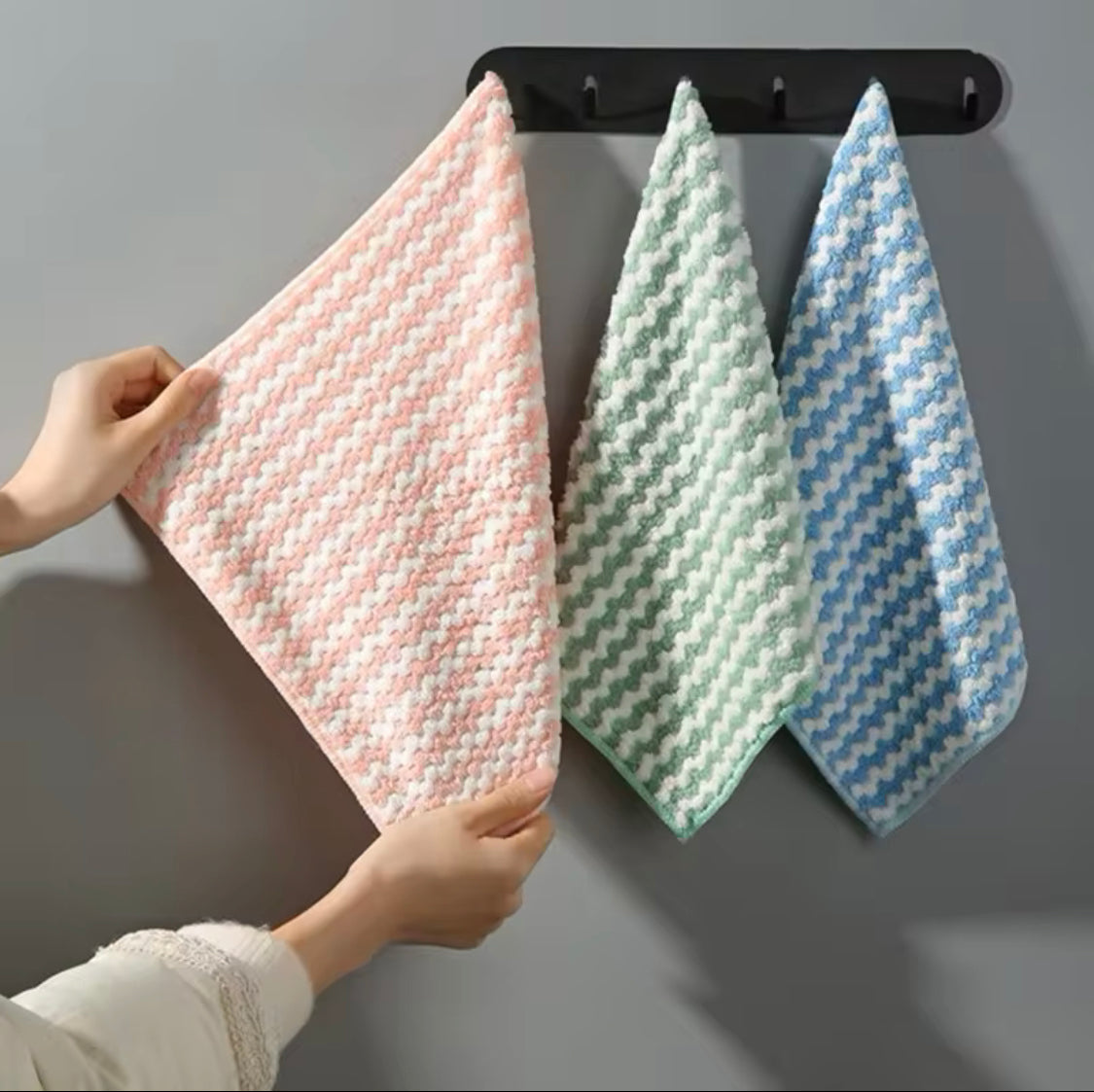 Pack Of 4 Superfine Fiber Kitchen Dishwashing Cloth, Water Absorbent Cleaning Cloth, Multipurpose Household Cleaning Tools