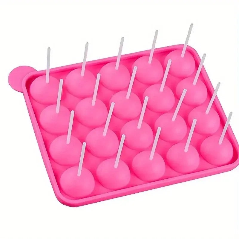 Silicone Lollipop Ice Tray, 20pcs Silicone Ice Balls Maker, Eye Ball Ice Tray