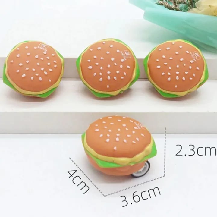 Hamburger Shape Double Hole Pencil Sharpener, Kids School Cute Stationery, Creative Cartoon Mini Sharpener