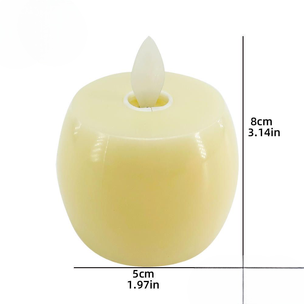 Apple Shape Candle Lamp, Flameless LED Candle, LED Candle