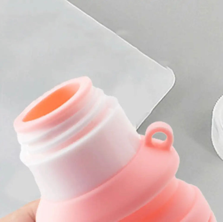 Squeezable Silicone Travel Bottle, Waterproof Folding Storage Bottle, Leak Proof Dispensing Bottle