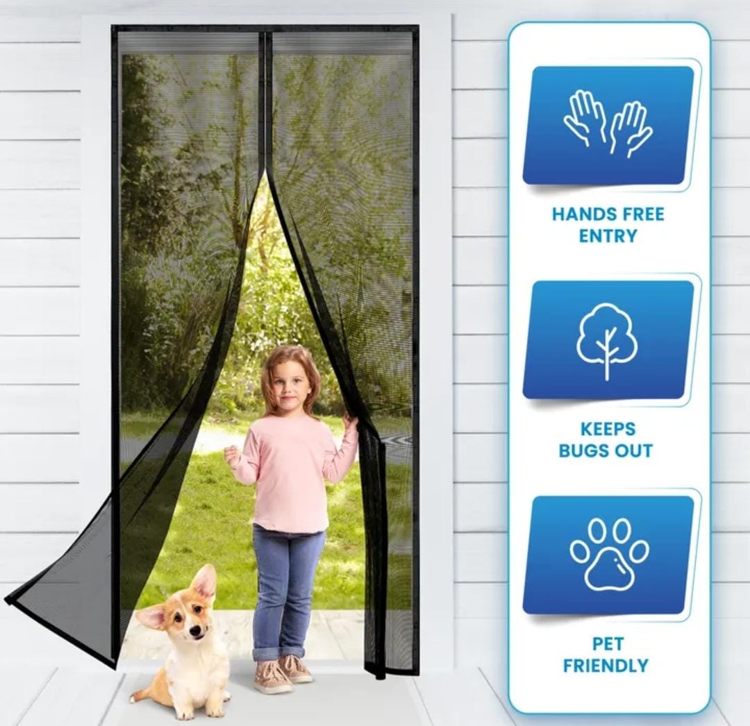 Magnetic Closing Door Screen Net, Anti Bug Fly Insect Partition Curtain, Upgrade Mosquito Door Curtain