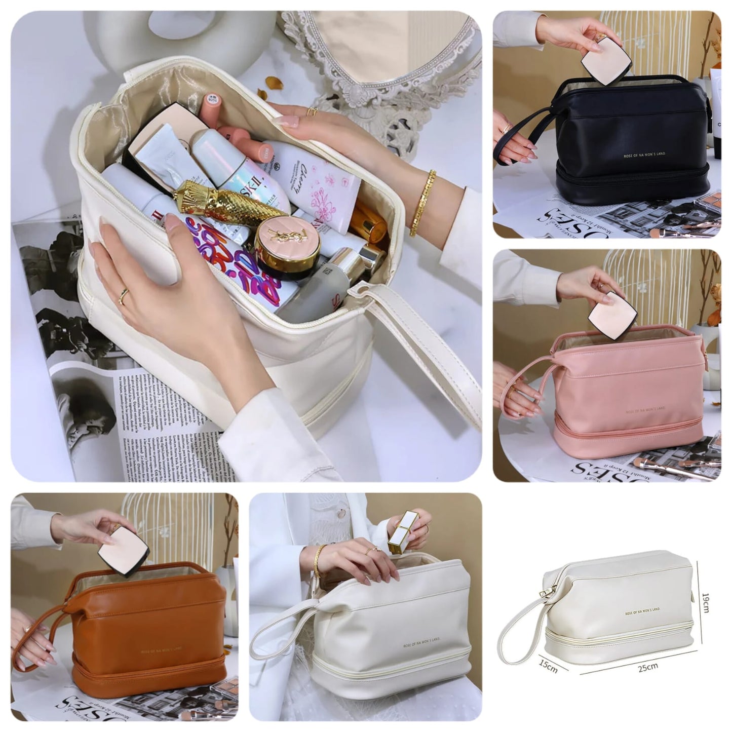 Waterproof Makeup Bag, Multifunctional Makeup Storage Organizer, Cloud Shaped Makeup Bag