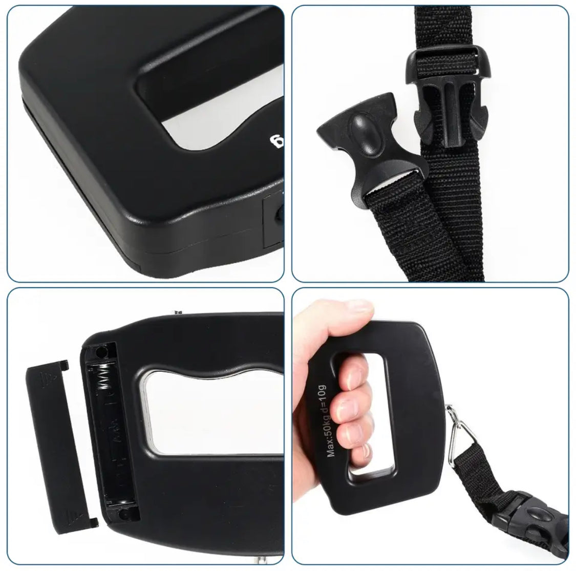 Portable Luggage Scale with LCD Display, Electronic Digital Weight Scale, Portable Handheld Scale