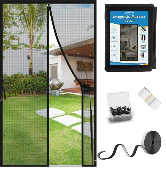 Magnetic Closing Door Screen Net, Anti Bug Fly Insect Partition Curtain, Upgrade Mosquito Door Curtain