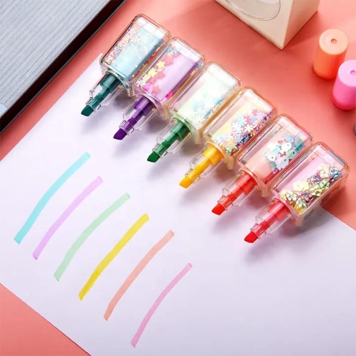 Nail polish shape Highlighters, Mini Creative Highlighter Pen, Mini Paint Marker Pen