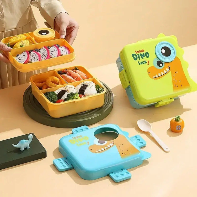 Carnival Bento Lunch Box, Double Layer Lunch Box, Leak Proof Bento Lunch Box