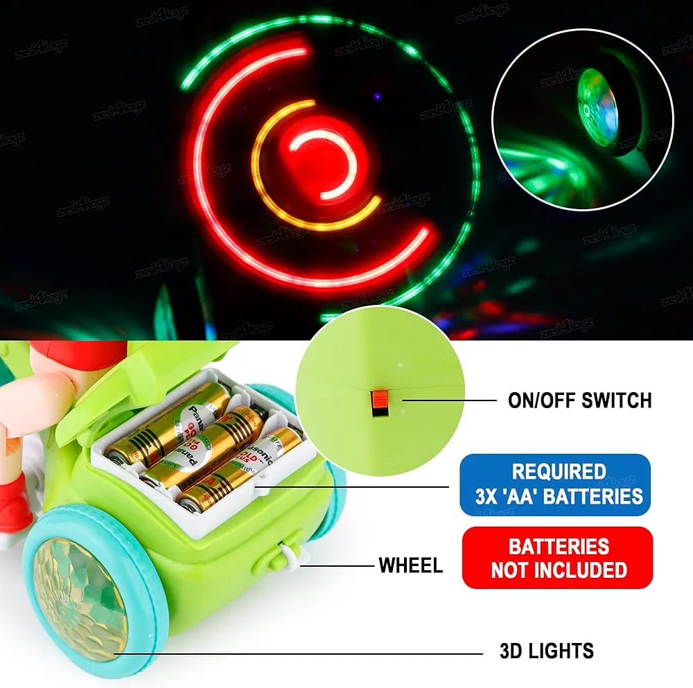 Novelty Boys Electric Tricycle, Lights And Music Boys Electronic Toy, Cute Stunt Motorcycle Toy