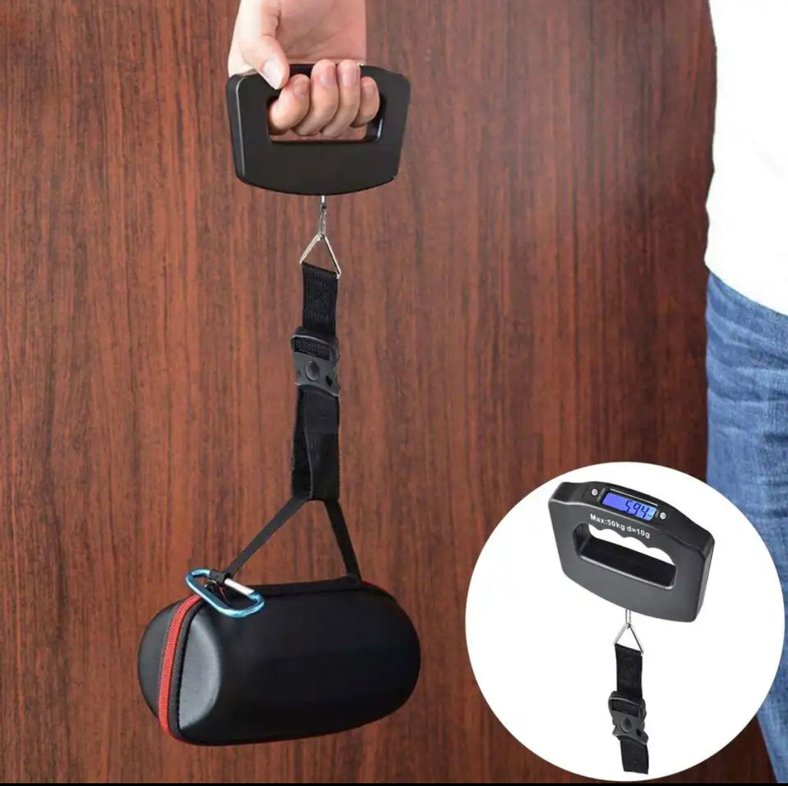 Portable Luggage Scale with LCD Display, Electronic Digital Weight Scale, Portable Handheld Scale