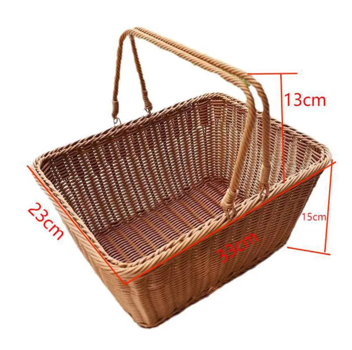 Woven Picnic Basket, Water Bread Service Box, Light Weight Imitation Storage Basket