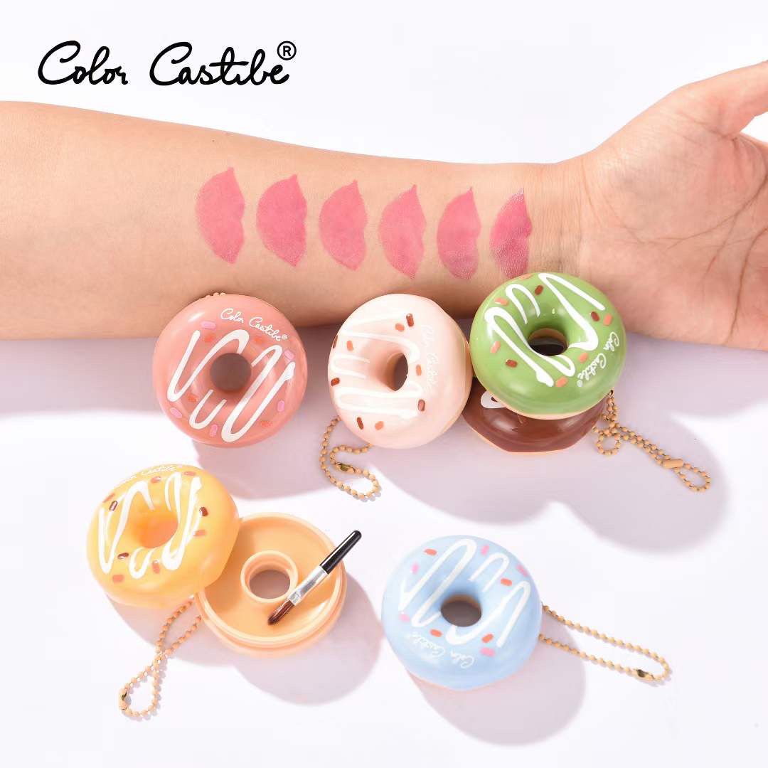 Donut Lip Gloss, Cute Doughnut Design Lip Blam, Makeup Travel Lip Balm