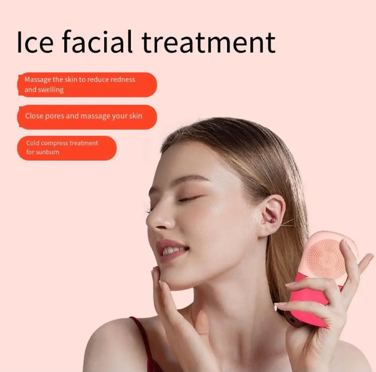 Silicone Facial Ice Roller, Reusable Washable Ice Ball Face Massager, Moisturizing Redness Massager