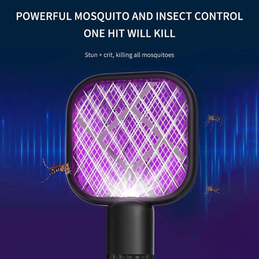 Mini USB Electric Mosquito Racket, Rechargeable Summer Fly Swatters Trap, Mosquito Swatter UV Light Sharp Sparking  Racket