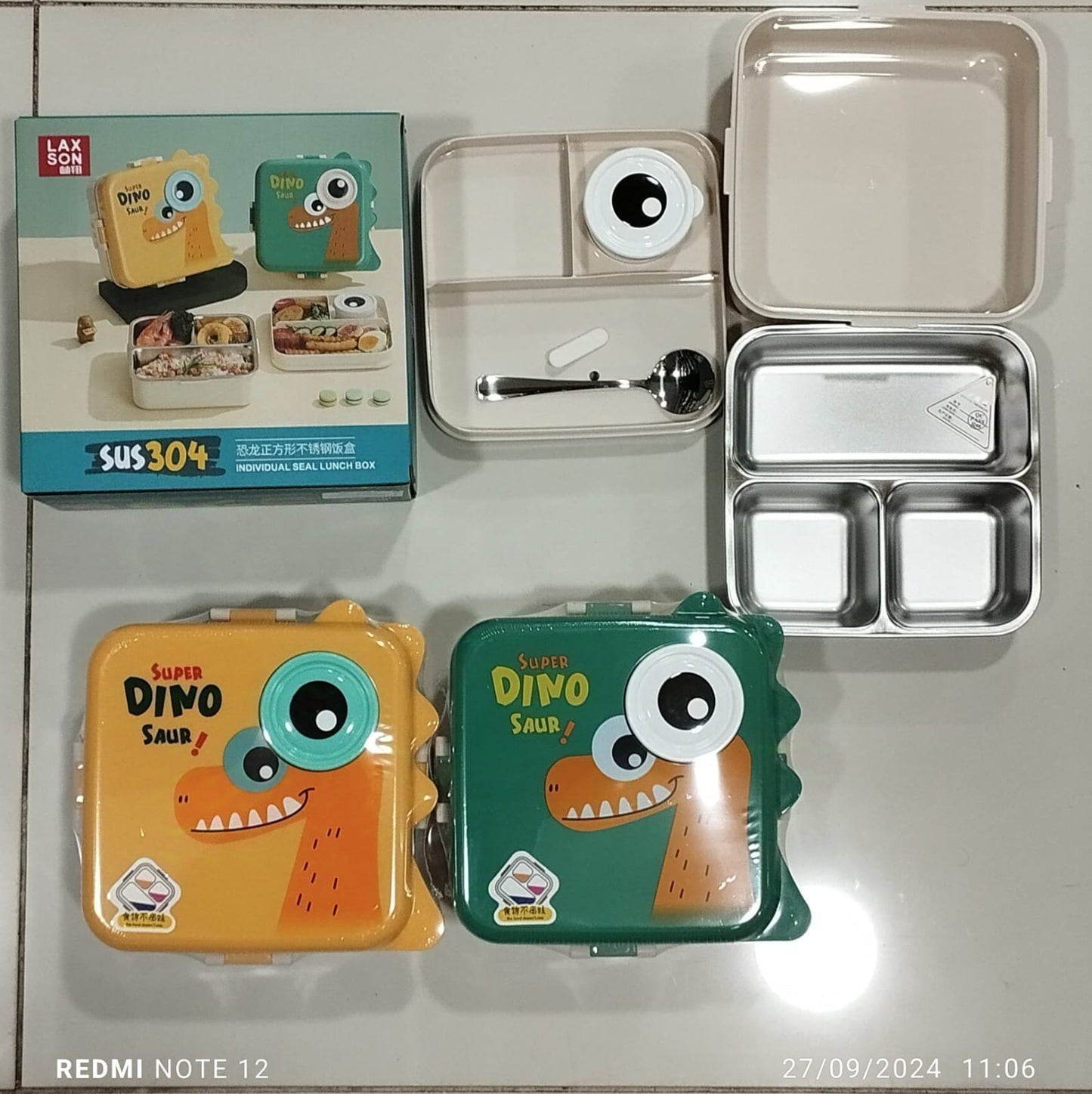 Carnival Bento Lunch Box, Double Layer Lunch Box, Leak Proof Bento Lunch Box