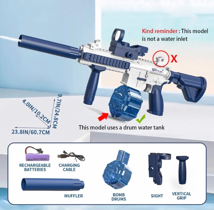 High Pressure Water Gun, Fully Automatic Water Pistol, Strong Ice Burst Water Gun Toy