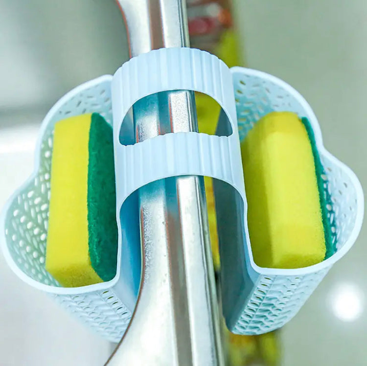 Sink Hanging Sponge Holder, Soap Sponge Drain Basket,  Drain Rack Storage Basket Bag