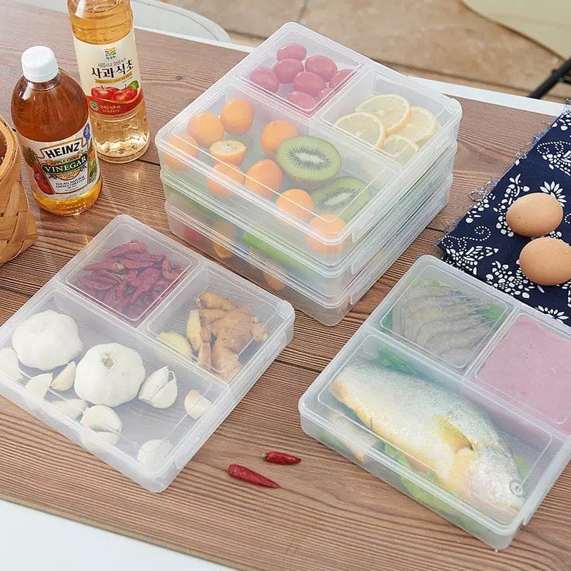 Meat Proof Preservation Box, Plastic Transparent Square Box, Refrigerator Preservation Box