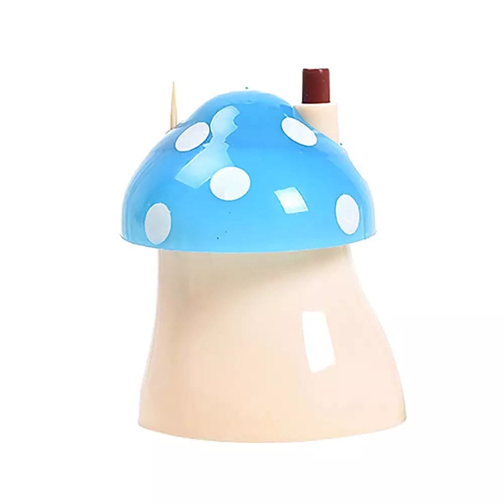 Creative Press Type Mushroom Toothpick Box, Pocket Small Toothpick Box, Mushroom Shape Toothpick Storage Container, Automatic Toothpick Holder Dispenser