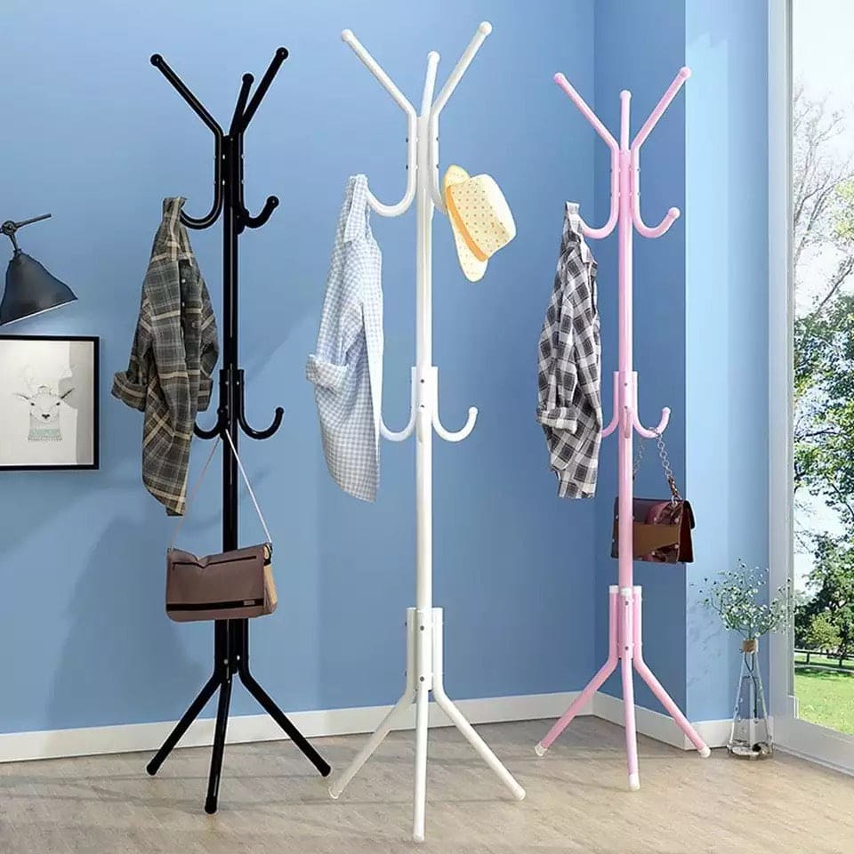 Multi Hook Metal Coat Hat Storage Racks, Tree Stand Clothes Bag Hanger, Organizer for Home Bedroom Hat Display Stand