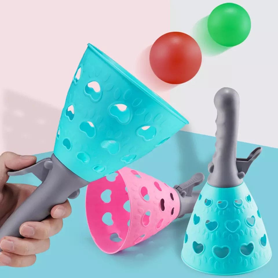 Ping Pong Ball Launcher, Creative Throw And Catching Ball Game Toy, Pop And Catch Ball Toy Indoor And Outdoor