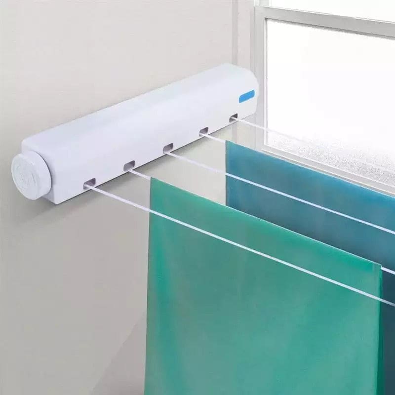 Heavy Duty Retractable Hang Drying Rack, Automatic Telescopic Clothesline, Wall Mounted Clothes Line, Flexible Clothesline, Bathroom Clothes Dryer, Balcony Drying Rack Household Clothesline, Retractable Clothes Drying Rack, Drawing Rope