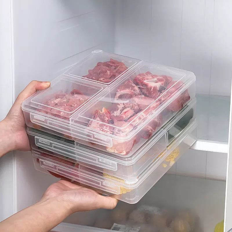 Meat Proof Preservation Box, Plastic Transparent Square Box, Refrigerator Preservation Box