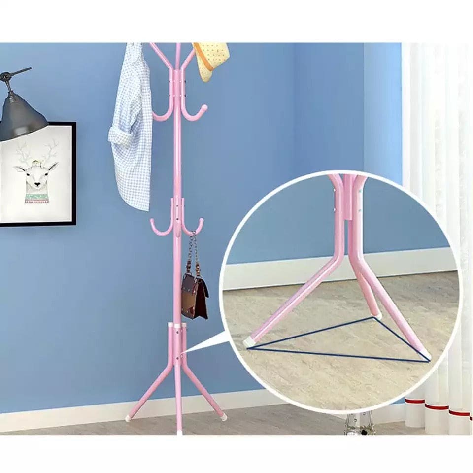 Multi Hook Metal Coat Hat Storage Racks, Tree Stand Clothes Bag Hanger, Organizer for Home Bedroom Hat Display Stand