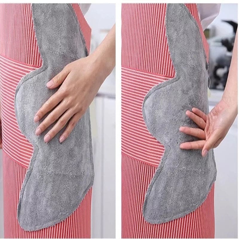 Multifunction Wipeble Kitchen Apron, House Hold Water Proof And Oil-Proof Apron, Enlarged Pocket Waterproof Oil-Proof Coffee Pinafore