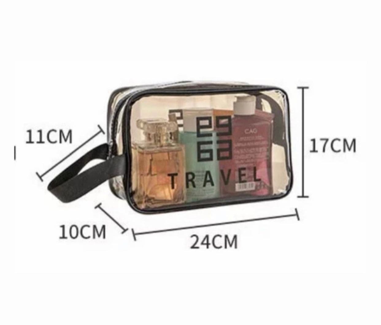 Dream Travel Bag, Easy To Travel Storage Bag, Transparent PVC Portable Travel Cosmetic Bag, Waterproof Travel Makeup Bag