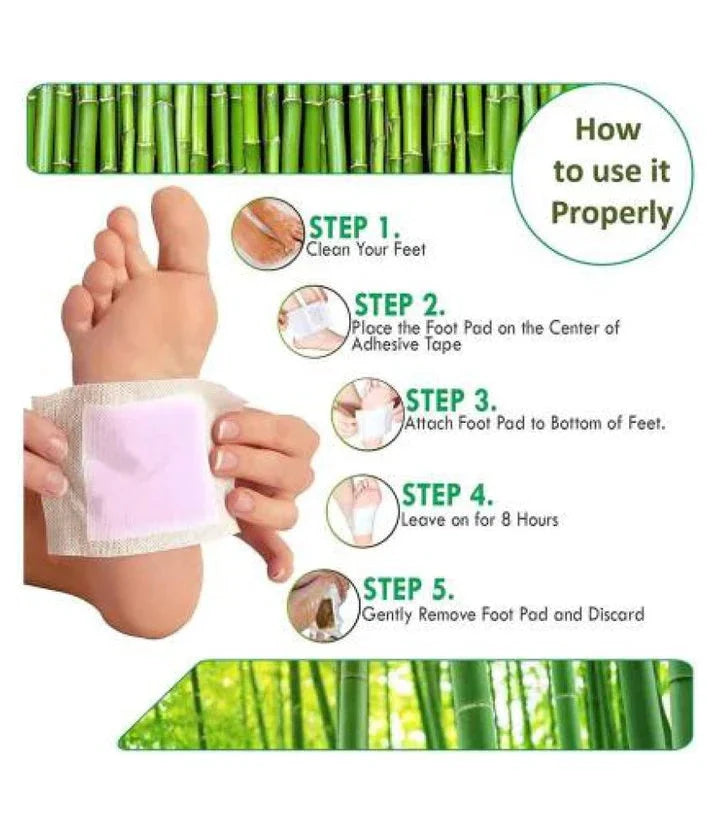 10 Pcs Foot Detox Patch, Detoxification Foot Sticker, Kinoki Detox Foot Patches