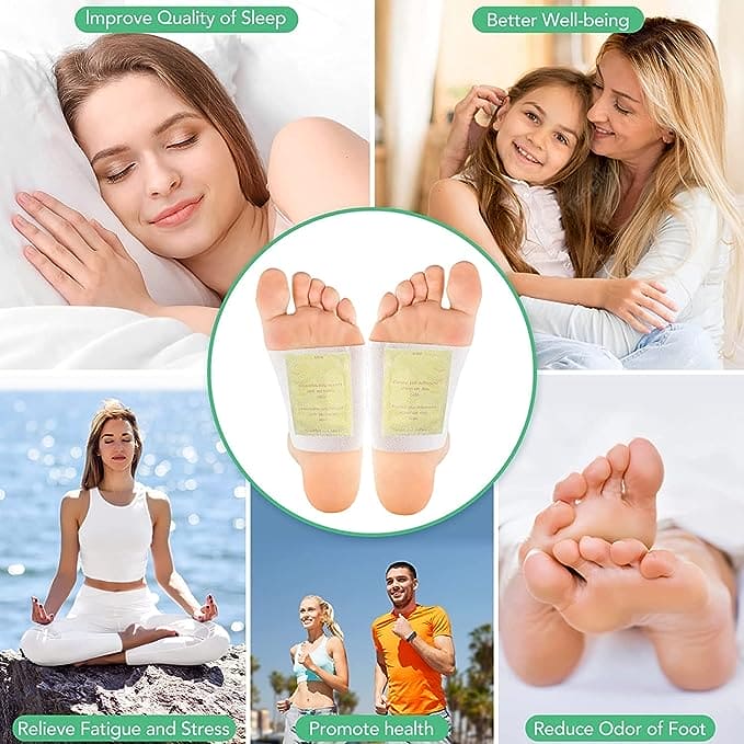 10 Pcs Foot Detox Patch, Detoxification Foot Sticker, Kinoki Detox Foot Patches